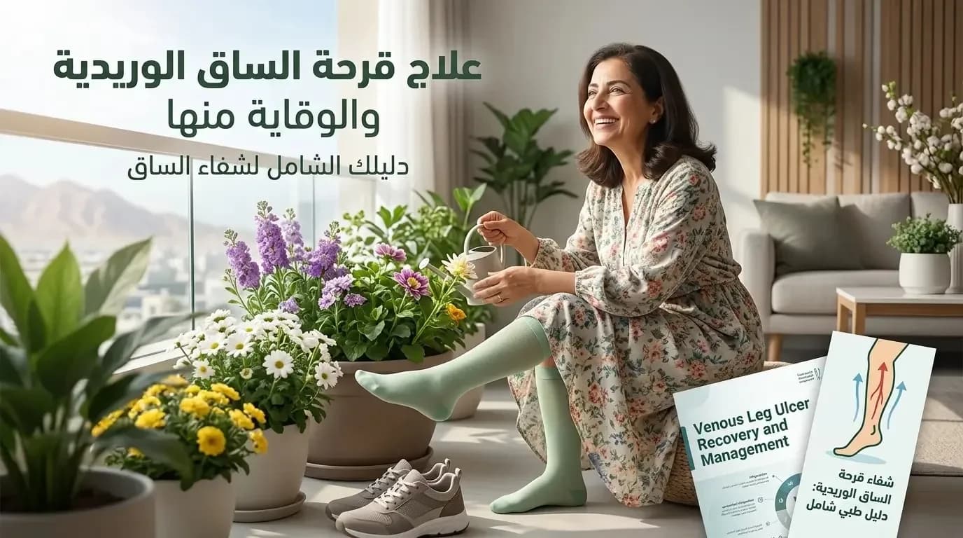 قرحة الساق الوريدية: الدليل الطبي الشامل للأسباب والأعراض والعلاج