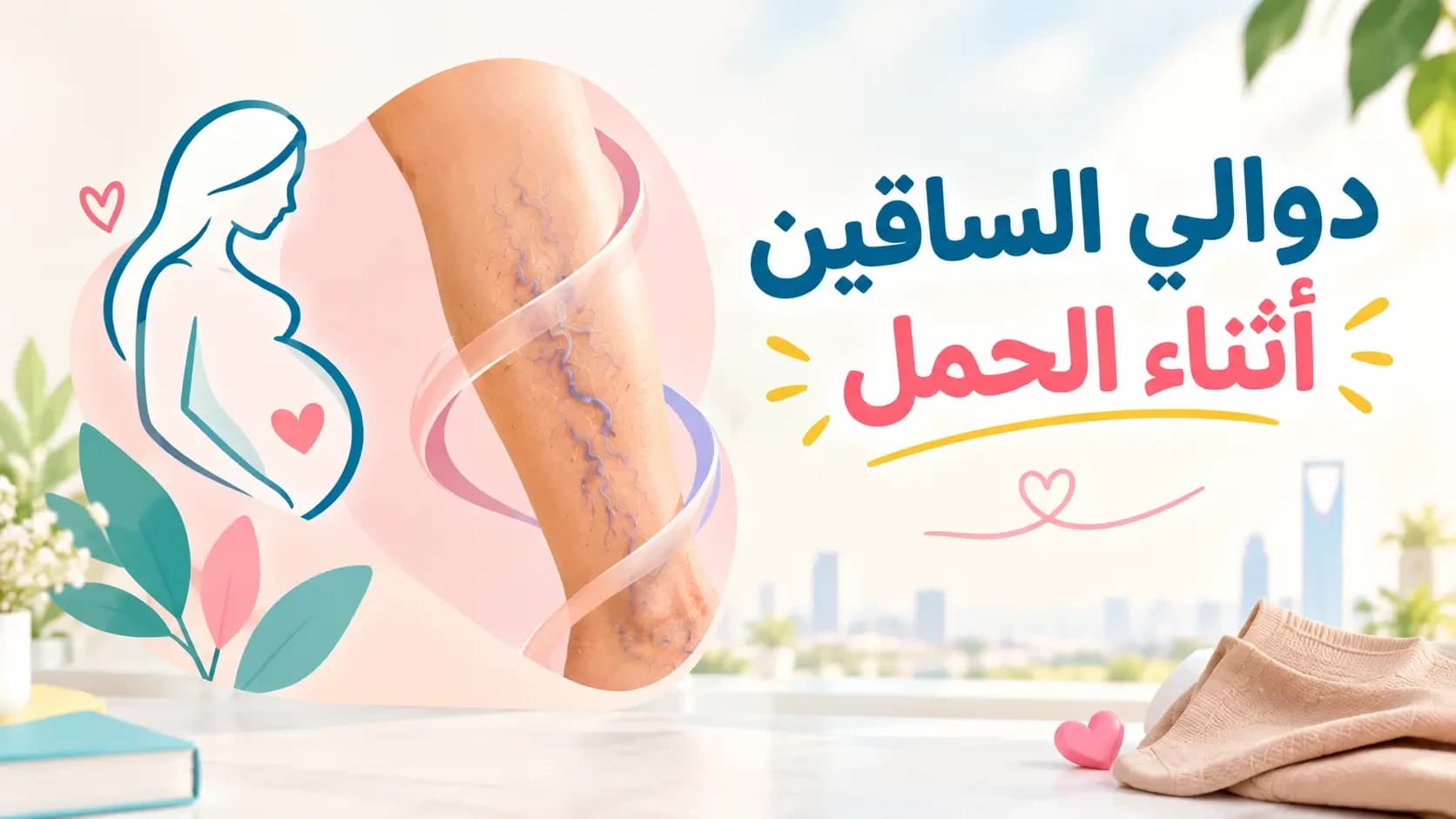 دوالي الساقين أثناء الحمل: الأسباب والتعامل الآمن ومتى يكون العلاج بعد الولادة؟