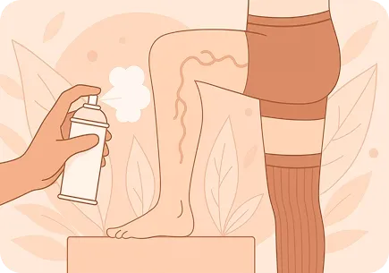 رسم توضيحي لآلية حقن وتصليب الأوردة